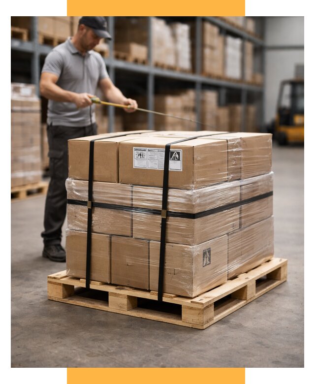 Упаковка и паллетирование грузов от 3543 р. | СетСервис-Орл