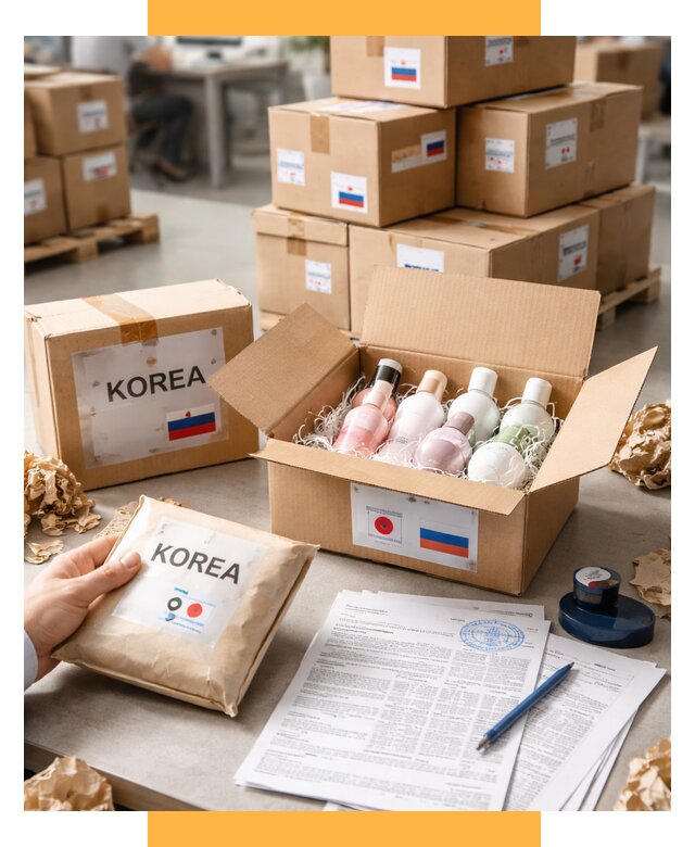 Доставка косметики из Кореи от 8605 р. под ключ | СетСервис-Орл