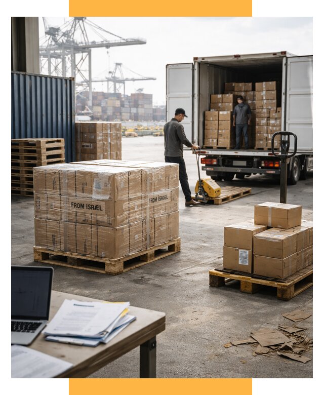 Доставка грузов из Израиля от 15186 р., логистика от СетСервис-Орл