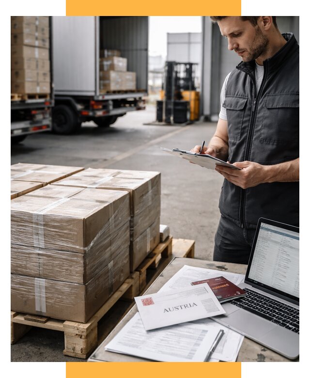 Доставка в Австрию от 65806 р. Логистика и экспорт СетСервис-Орл