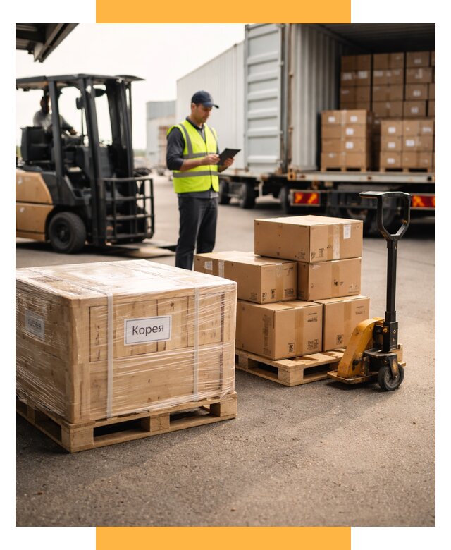 Доставка грузов в Корею из России от 35434 р. | СетСервис-Орл