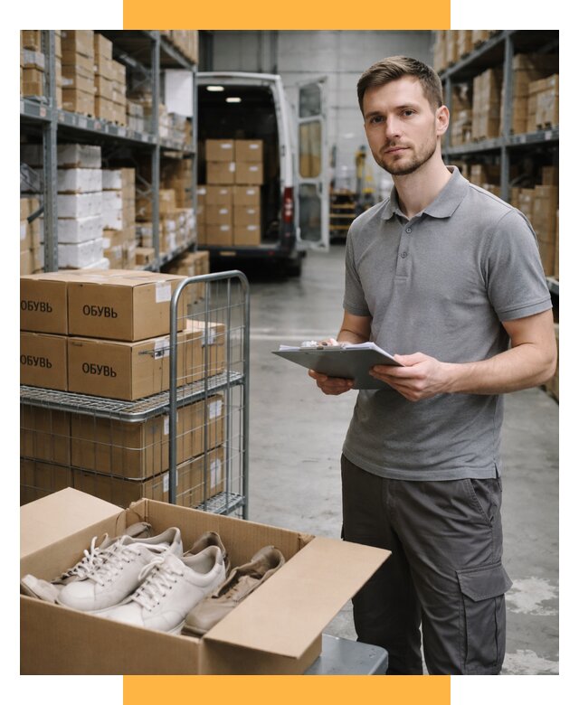 Доставка обуви из Китая и Турции от 4556 р. СетСервис-Орл