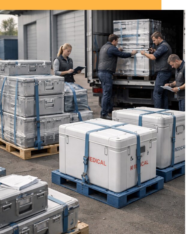 Перевозка медицинского оборудования по всему миру от 15186 руб